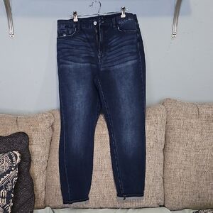 Jen 7 Dark Blue Women’s High-Rise Stretch Jeans